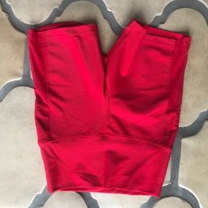 Beach Riot Red Biker Shorts